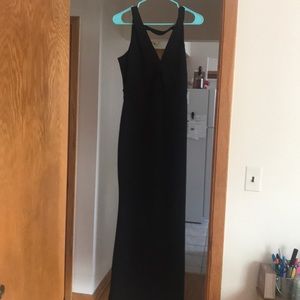 Long black gown